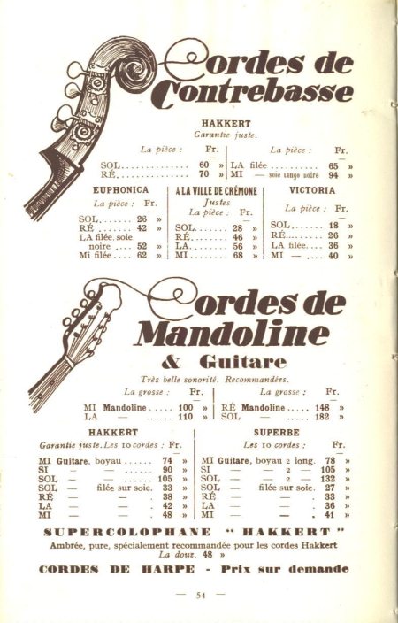 Laberte et Magni, catalogue de 1927.