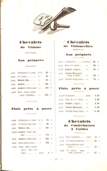 Laberte et Magni, catalogue de 1927.