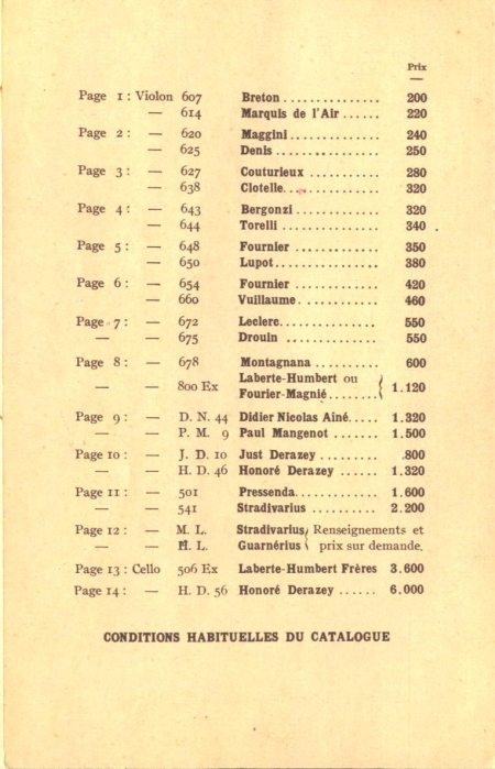 Laberte et Magni, catalogue de 1927.