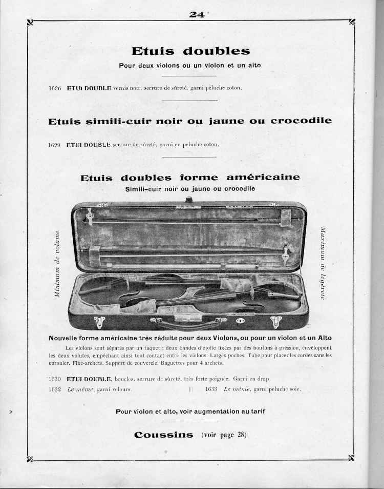 Catalogue de le maison de lutherie Laberte et Magni, 1915.