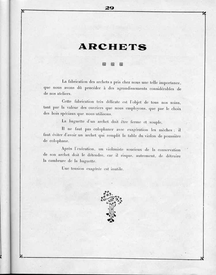 Catalogue de le maison de lutherie Laberte et Magni, 1915.