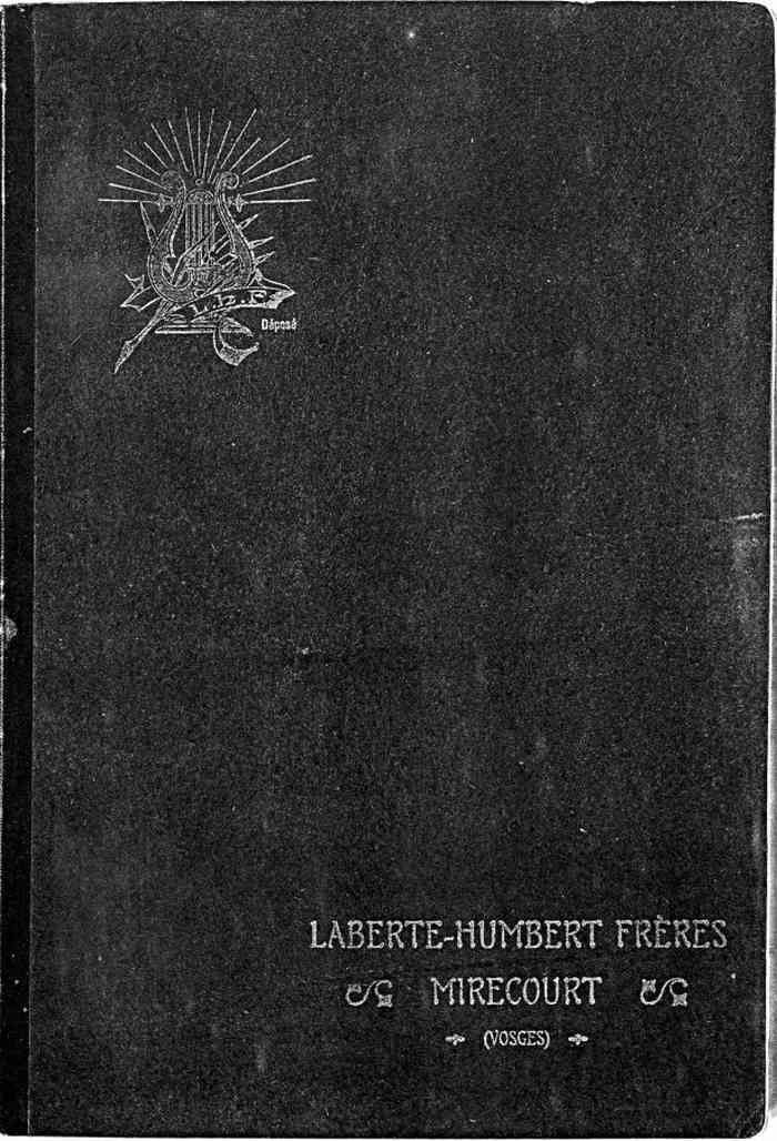 Catalogue de lutherie. Laberte  Mirecourt. 1905.