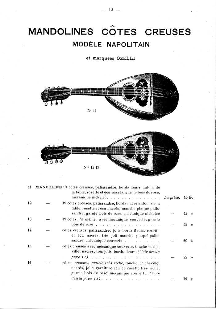 Catalogue de lutherie. Laberte  Mirecourt. 1905.