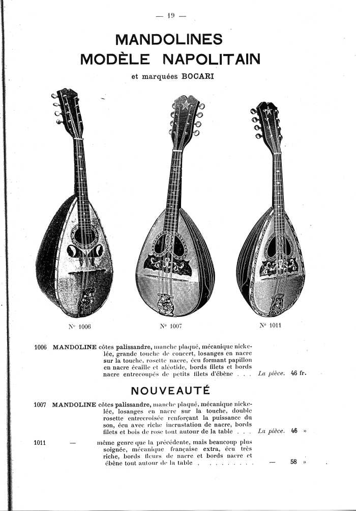 Catalogue de lutherie. Laberte  Mirecourt. 1905.