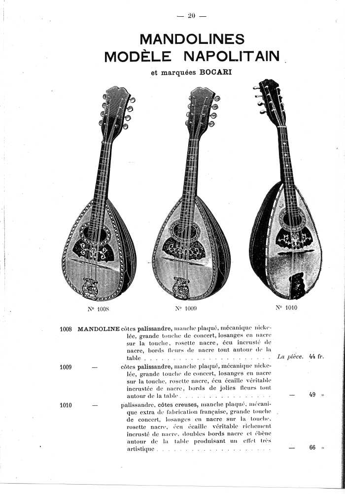 Catalogue de lutherie. Laberte  Mirecourt. 1905.