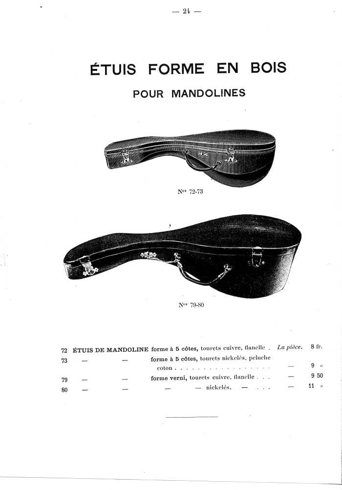 Catalogue de lutherie. Laberte  Mirecourt. 1905.