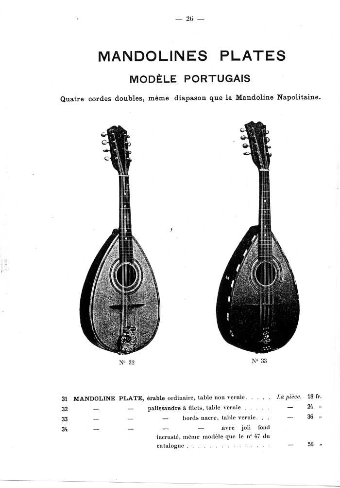 Catalogue de lutherie. Laberte  Mirecourt. 1905.