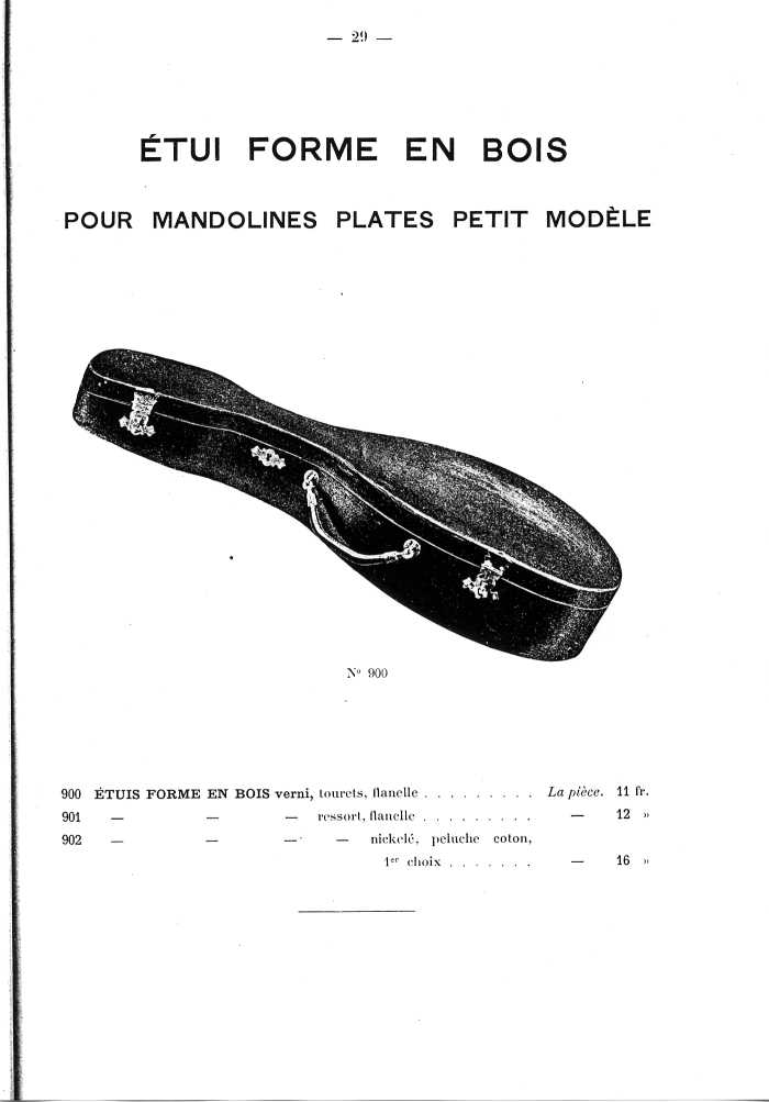 Catalogue de lutherie. Laberte  Mirecourt. 1905.