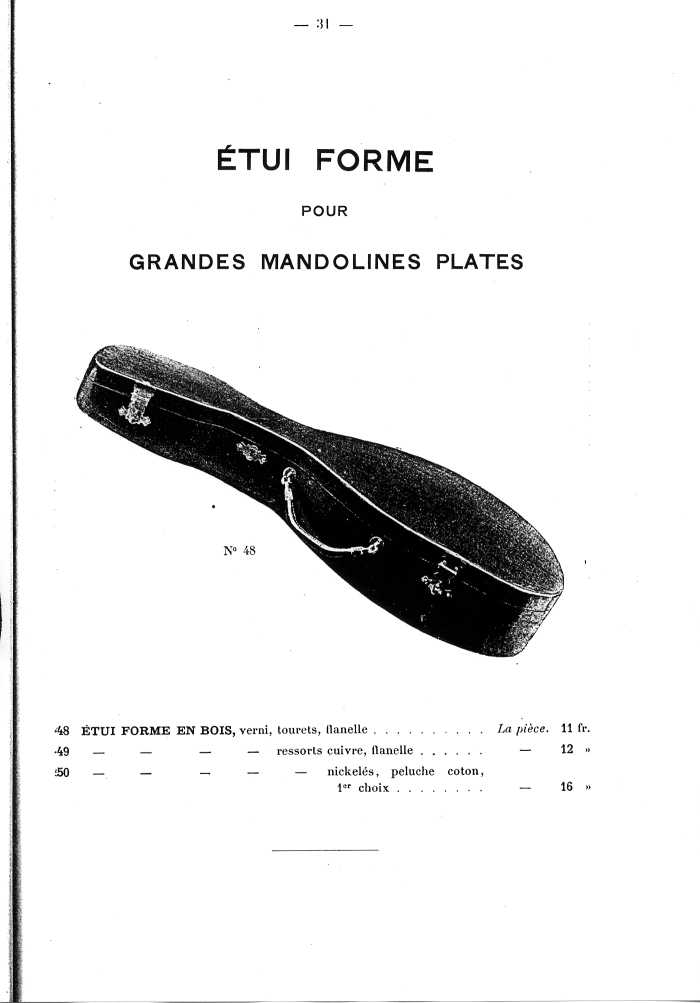 Catalogue de lutherie. Laberte  Mirecourt. 1905.