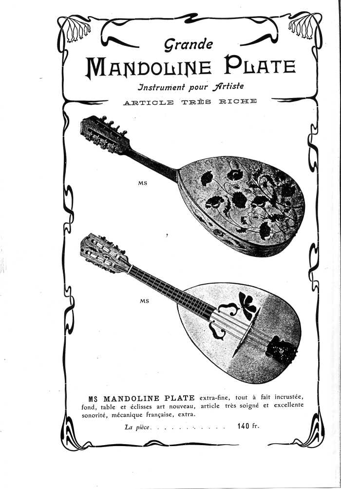 Catalogue de lutherie. Laberte  Mirecourt. 1905.