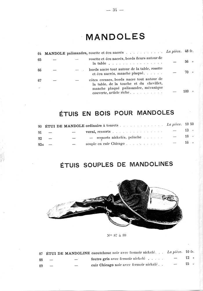 Catalogue de lutherie. Laberte  Mirecourt. 1905.