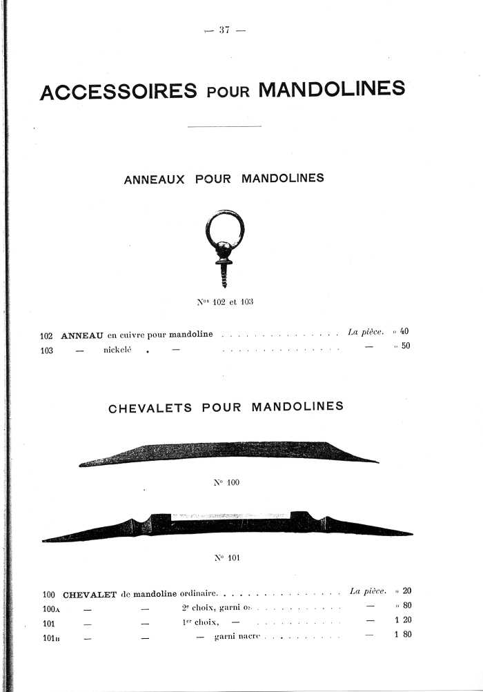 Catalogue de lutherie. Laberte  Mirecourt. 1905.