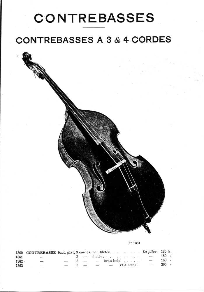 Catalogue de lutherie. Laberte  Mirecourt. 1905.