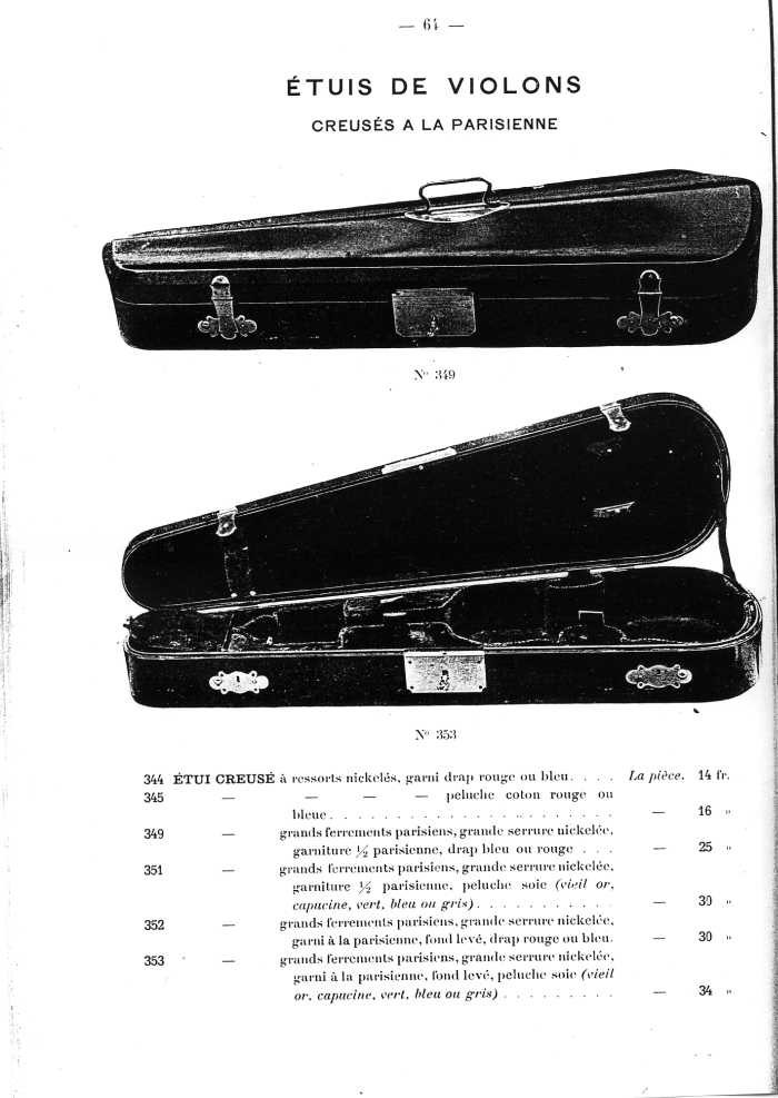 Catalogue de lutherie. Laberte  Mirecourt. 1905.