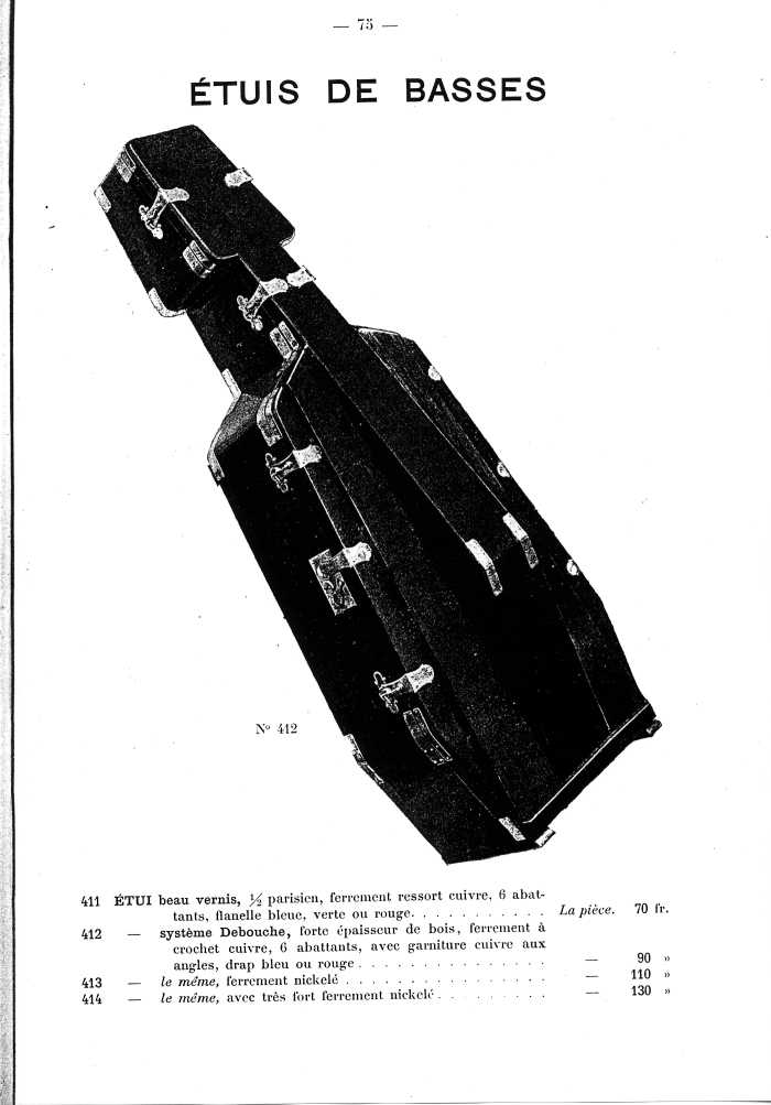 Catalogue de lutherie. Laberte  Mirecourt. 1905.