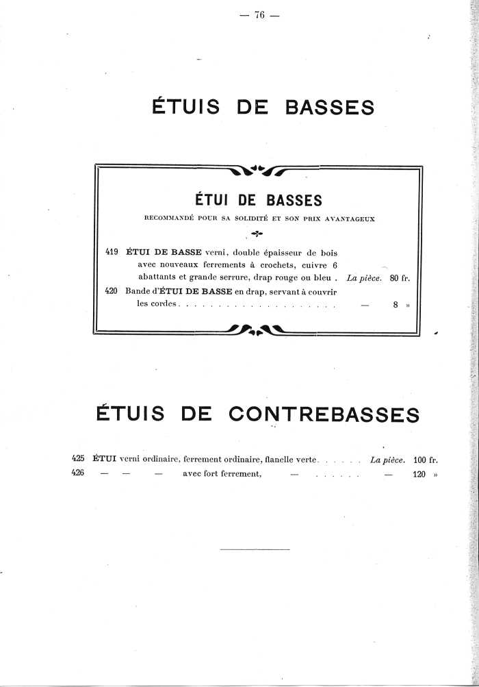 Catalogue de lutherie. Laberte  Mirecourt. 1905.