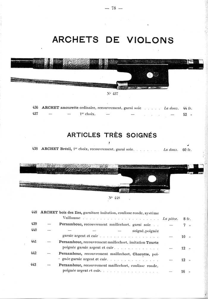 Catalogue de lutherie. Laberte  Mirecourt. 1905.