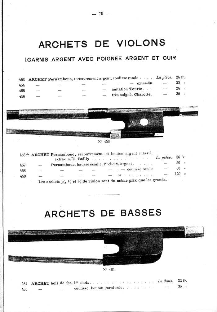 Catalogue de lutherie. Laberte  Mirecourt. 1905.