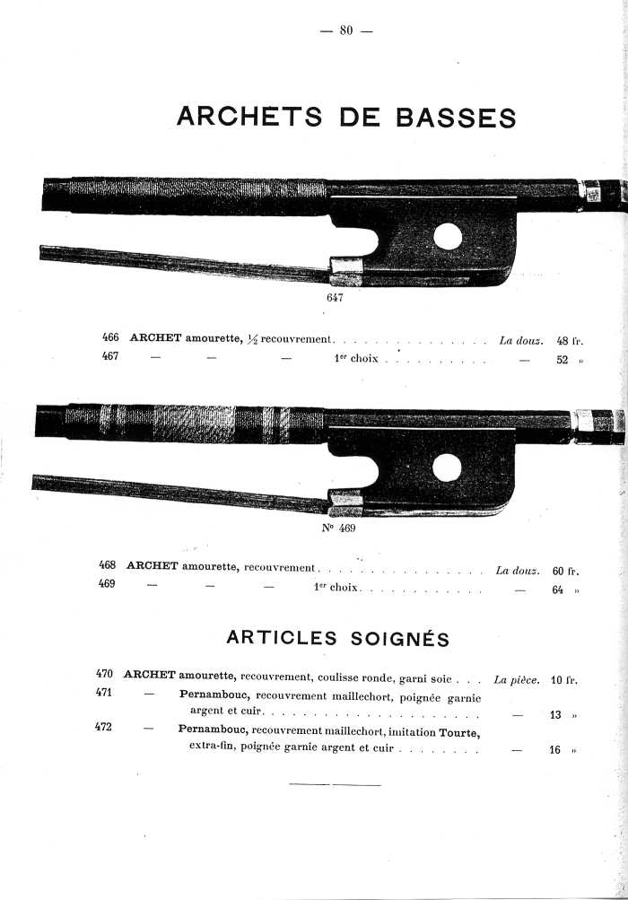 Catalogue de lutherie. Laberte  Mirecourt. 1905.