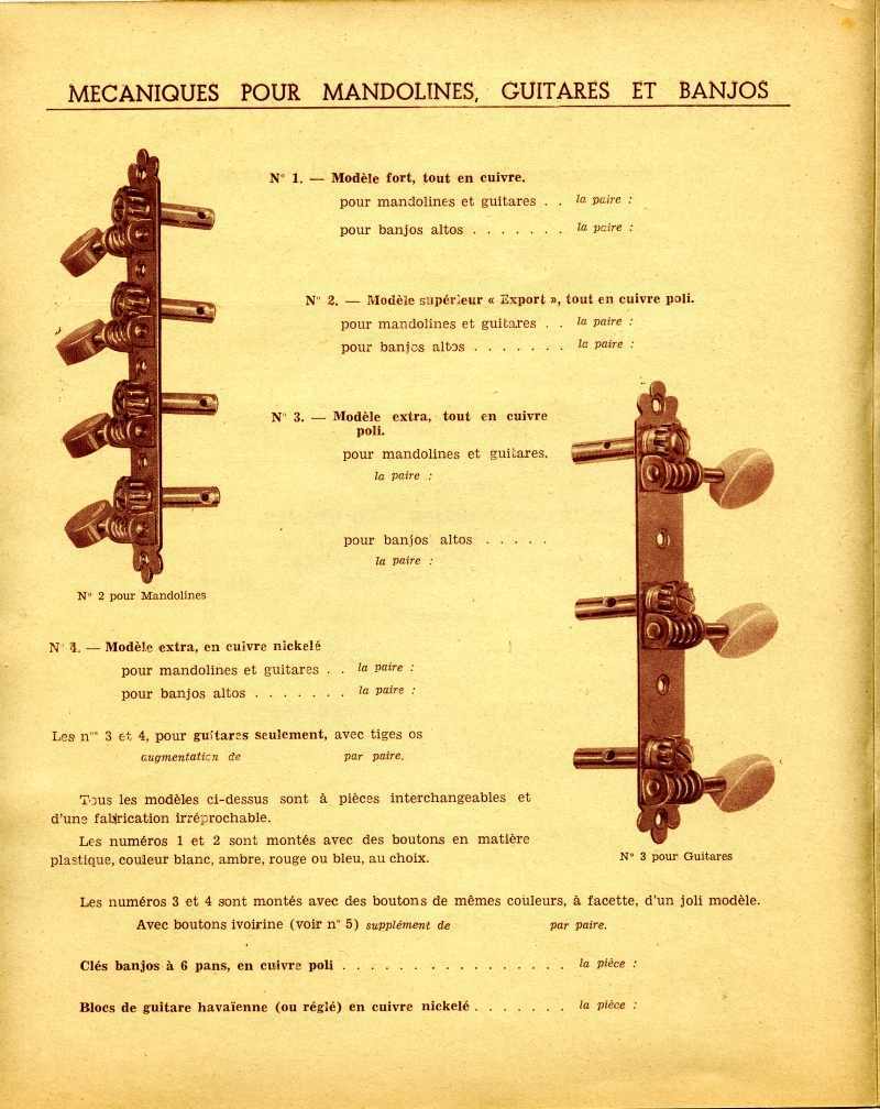 Catalogue d'accessoires Lhuillier-Massicot.