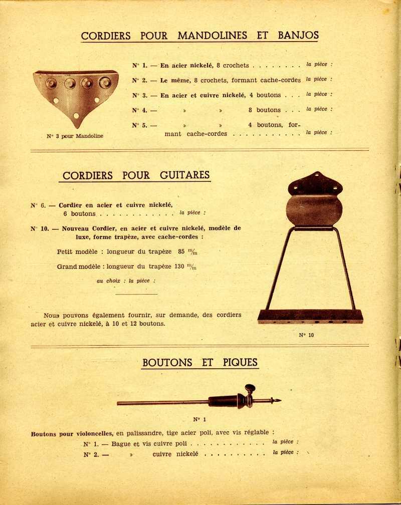 Catalogue d'accessoires Lhuillier-Massicot.