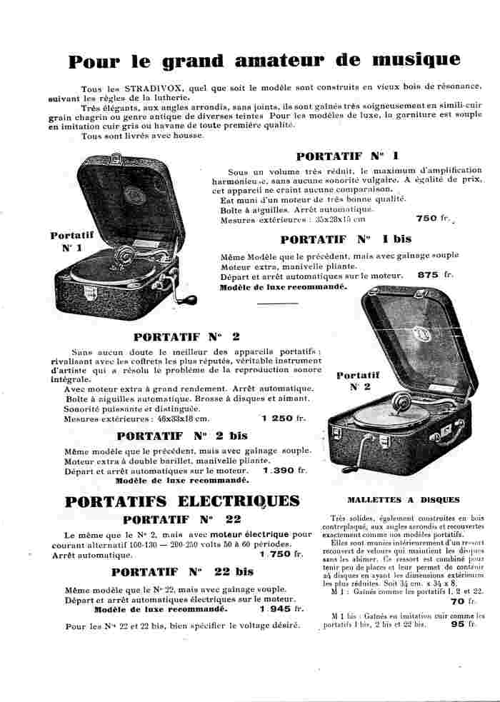 Publicit Laberte. Le Stradivox. 1931.