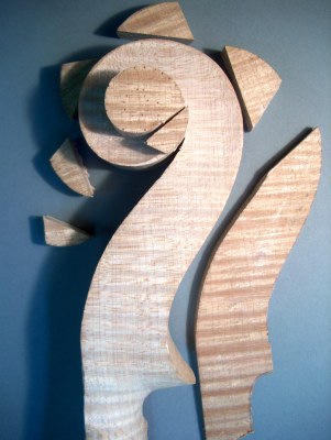 head of viola. Fabrication.