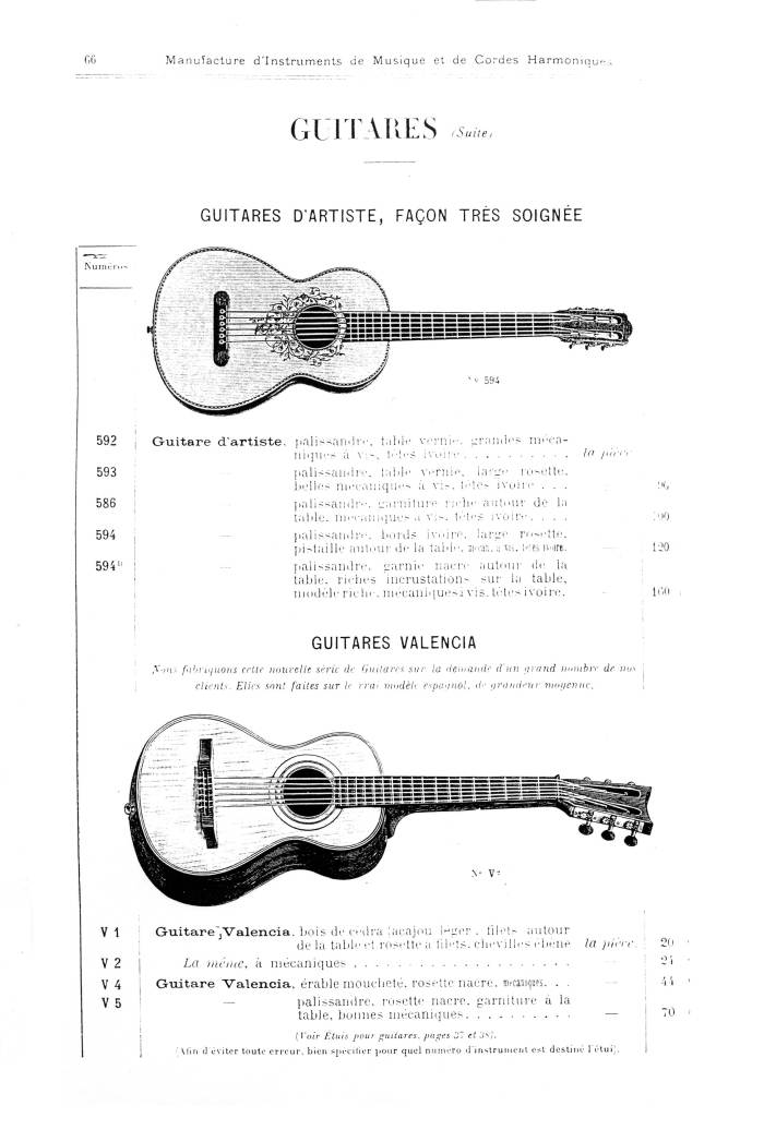 Catalogue 1901 de la maison de lutherie Jrme Thibouville-Lamy  Mirecourt.