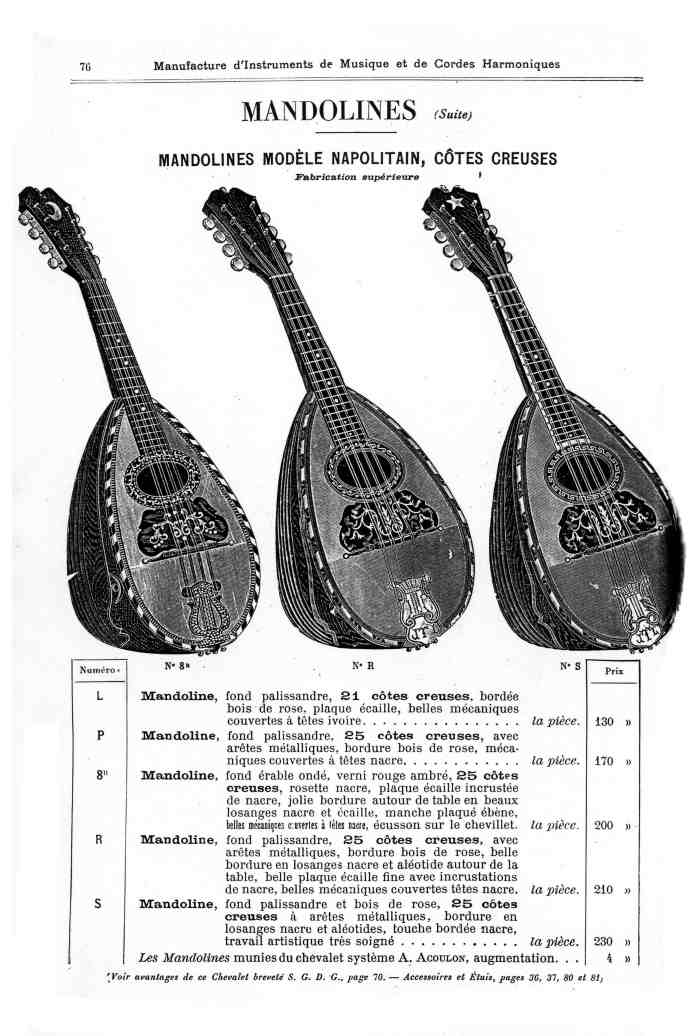 Catalogue 1901 de la maison de lutherie Jrme Thibouville-Lamy  Mirecourt.