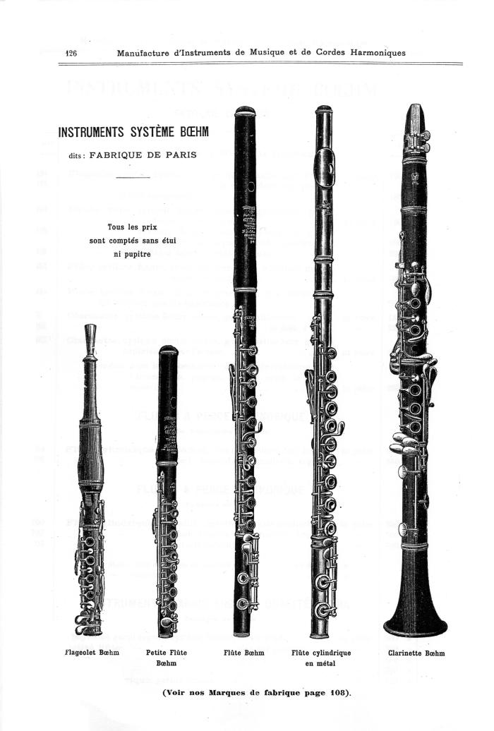 Catalogue 1901 de la maison de lutherie Jrme Thibouville-Lamy  Mirecourt.