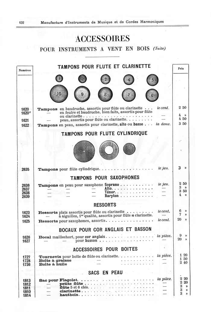 Catalogue 1901 de la maison de lutherie Jrme Thibouville-Lamy  Mirecourt.