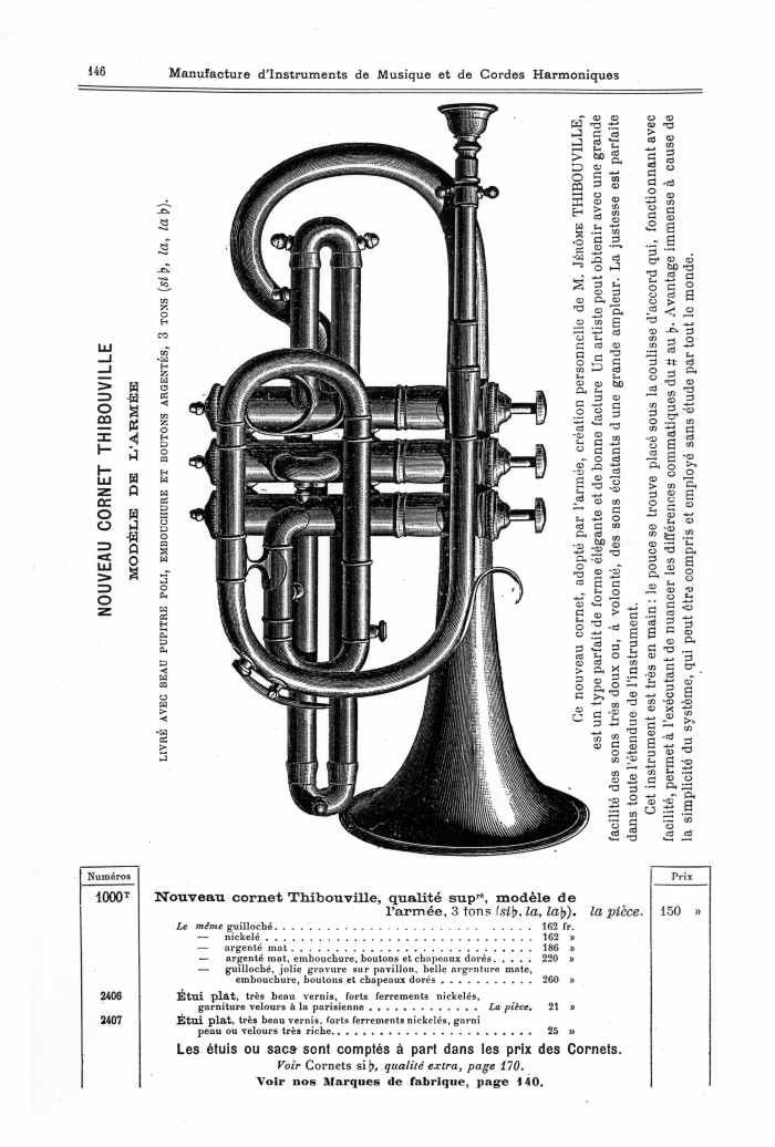 Catalogue 1901 de la maison de lutherie Jrme Thibouville-Lamy  Mirecourt.