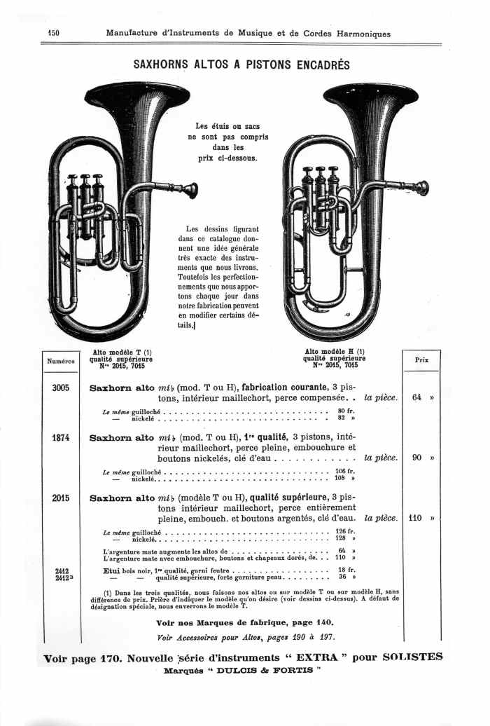 Catalogue 1901 de la maison de lutherie Jrme Thibouville-Lamy  Mirecourt.