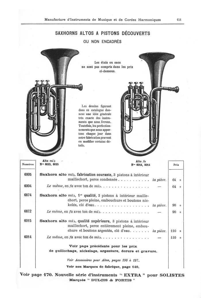 Catalogue 1901 de la maison de lutherie Jrme Thibouville-Lamy  Mirecourt.