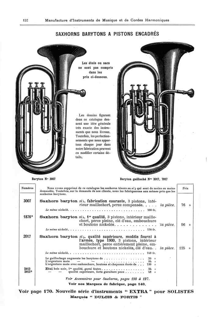 Catalogue 1901 de la maison de lutherie Jrme Thibouville-Lamy  Mirecourt.