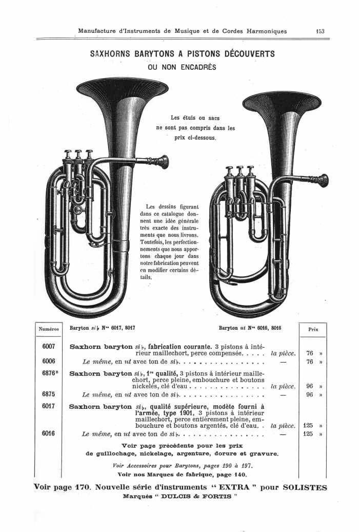 Catalogue 1901 de la maison de lutherie Jrme Thibouville-Lamy  Mirecourt.