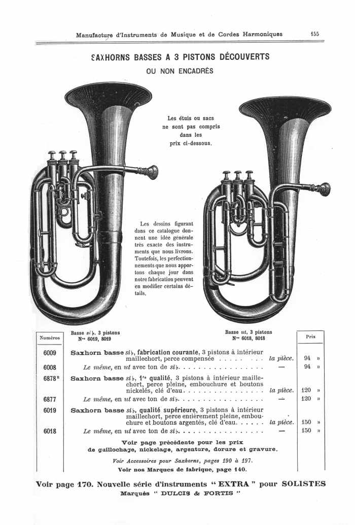 Catalogue 1901 de la maison de lutherie Jrme Thibouville-Lamy  Mirecourt.