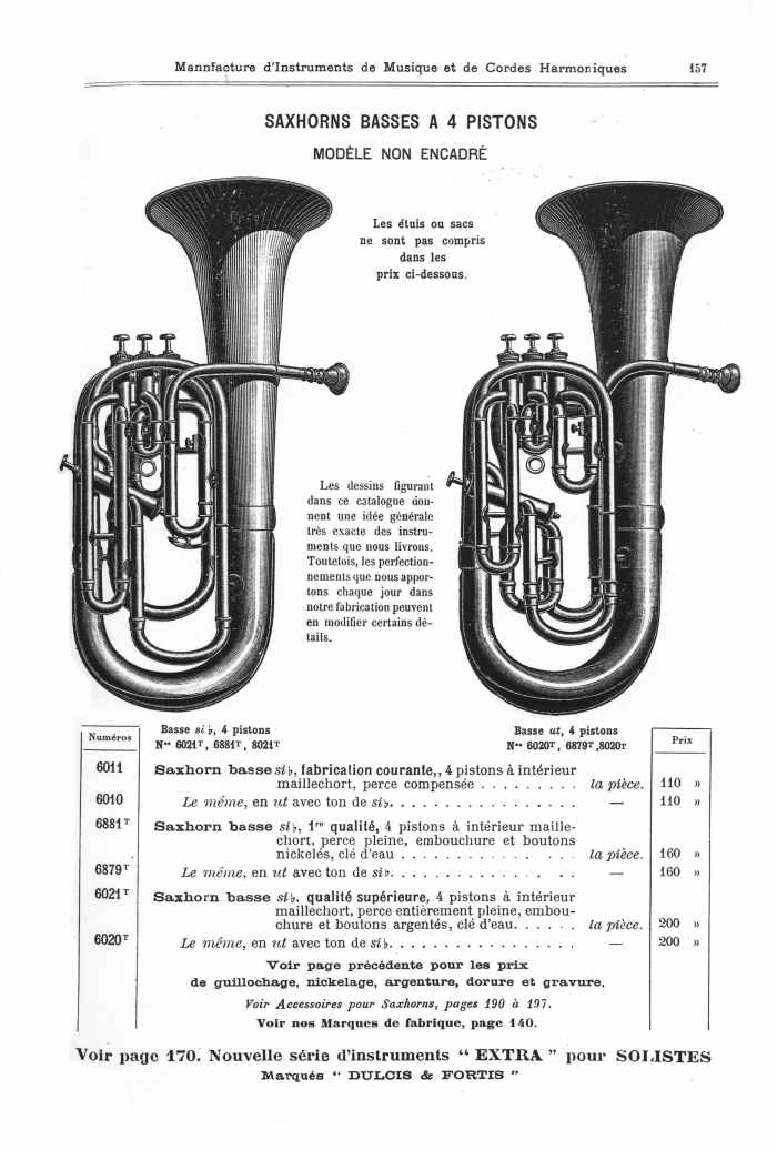 Catalogue 1901 de la maison de lutherie Jrme Thibouville-Lamy  Mirecourt.