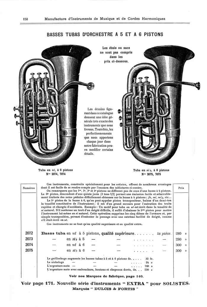 Catalogue 1901 de la maison de lutherie Jrme Thibouville-Lamy  Mirecourt.