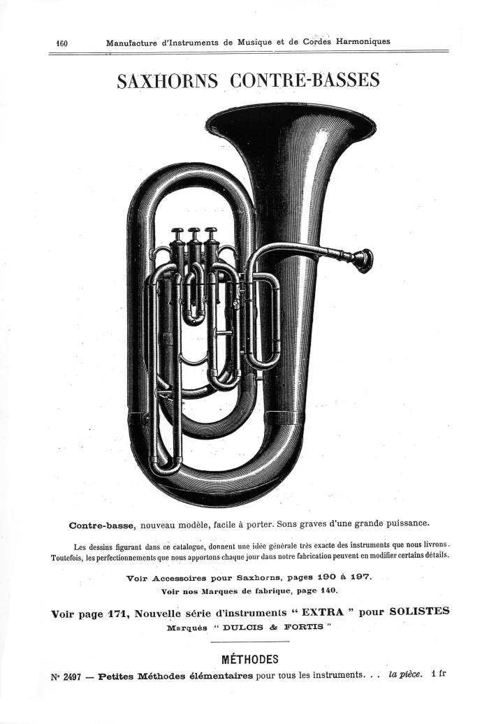 Catalogue 1901 de la maison de lutherie Jrme Thibouville-Lamy  Mirecourt.