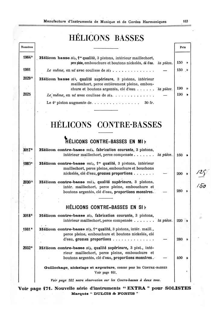 Catalogue 1901 de la maison de lutherie Jrme Thibouville-Lamy  Mirecourt.