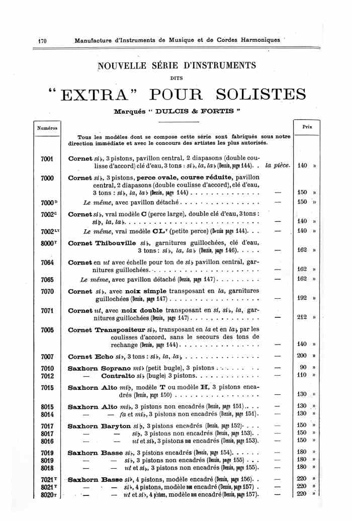 Catalogue 1901 de la maison de lutherie Jrme Thibouville-Lamy  Mirecourt.