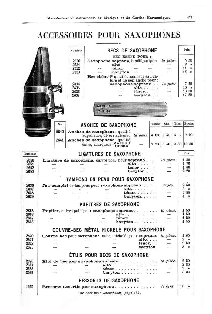 Catalogue 1901 de la maison de lutherie Jrme Thibouville-Lamy  Mirecourt.