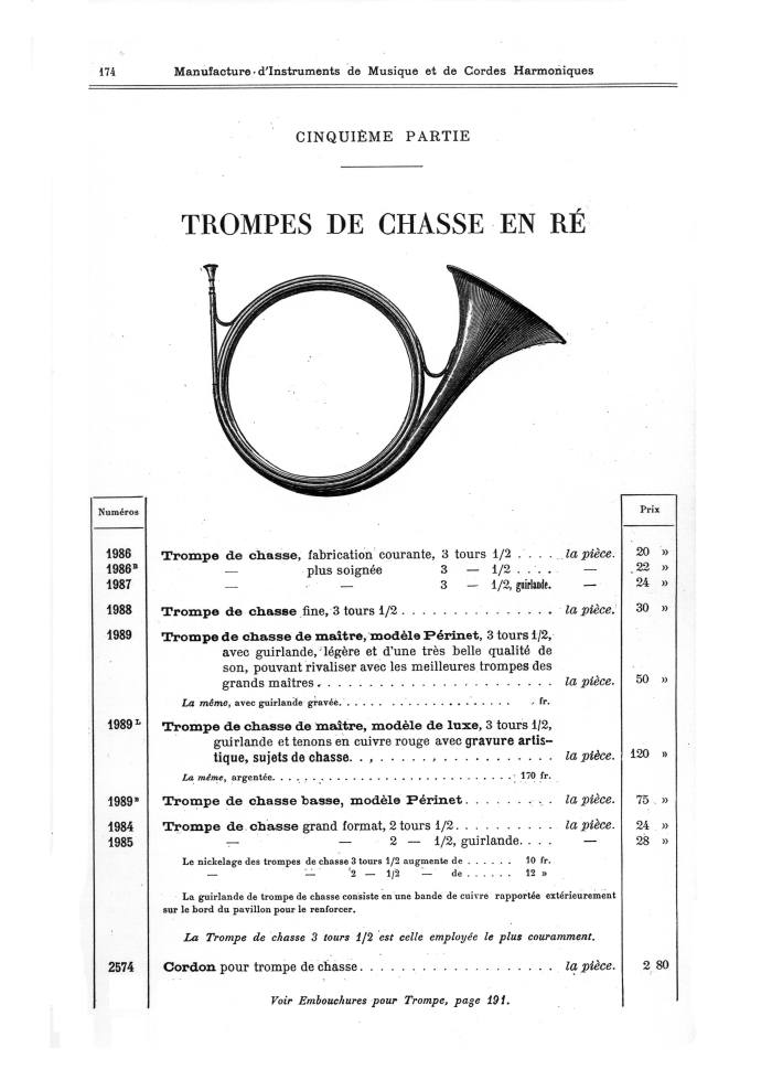 Catalogue 1901 de la maison de lutherie Jrme Thibouville-Lamy  Mirecourt.