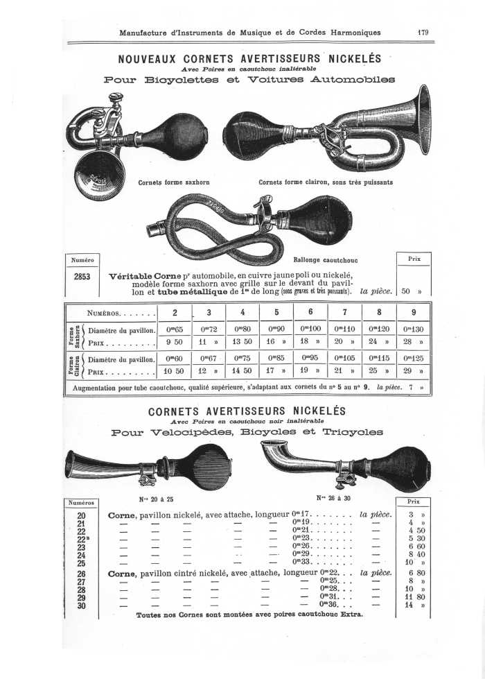 Catalogue 1901 de la maison de lutherie Jrme Thibouville-Lamy  Mirecourt.