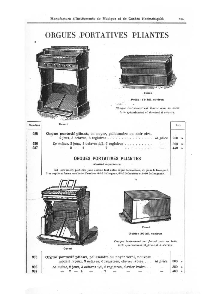 Catalogue 1901 de la maison de lutherie Jrme Thibouville-Lamy  Mirecourt.