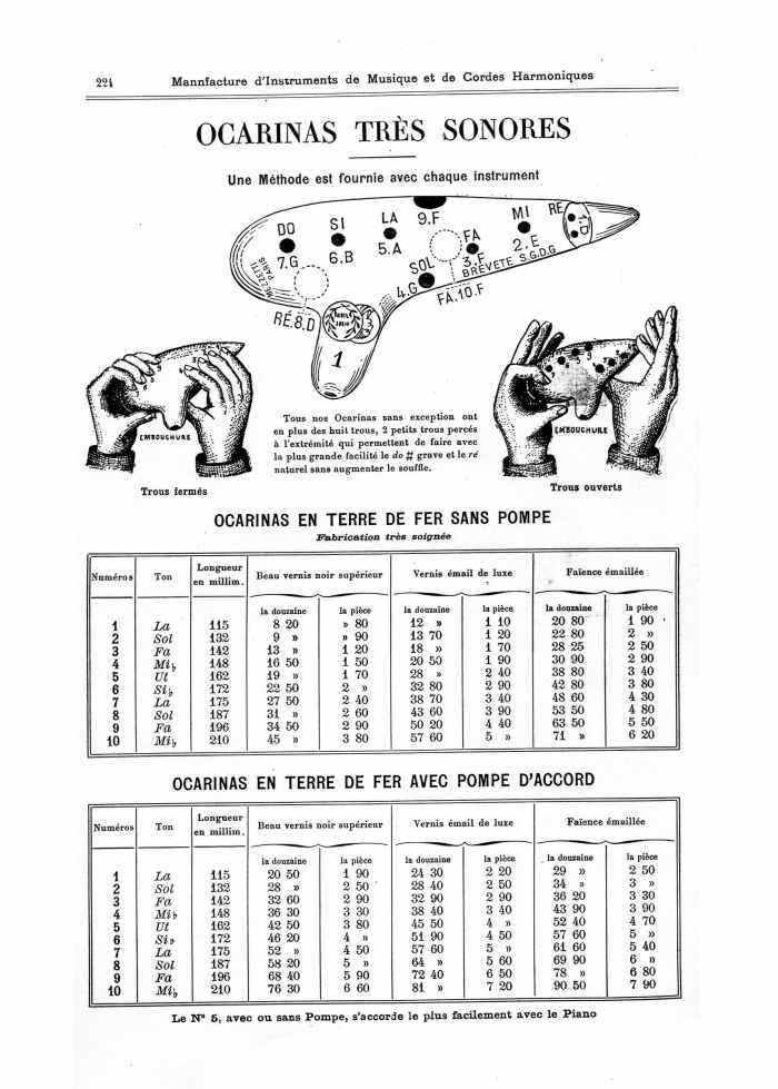 Catalogue 1901 de la maison de lutherie Jrme Thibouville-Lamy  Mirecourt.