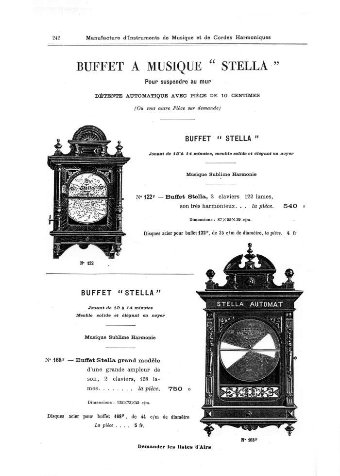 Catalogue 1901 de la maison de lutherie Jrme Thibouville-Lamy  Mirecourt.