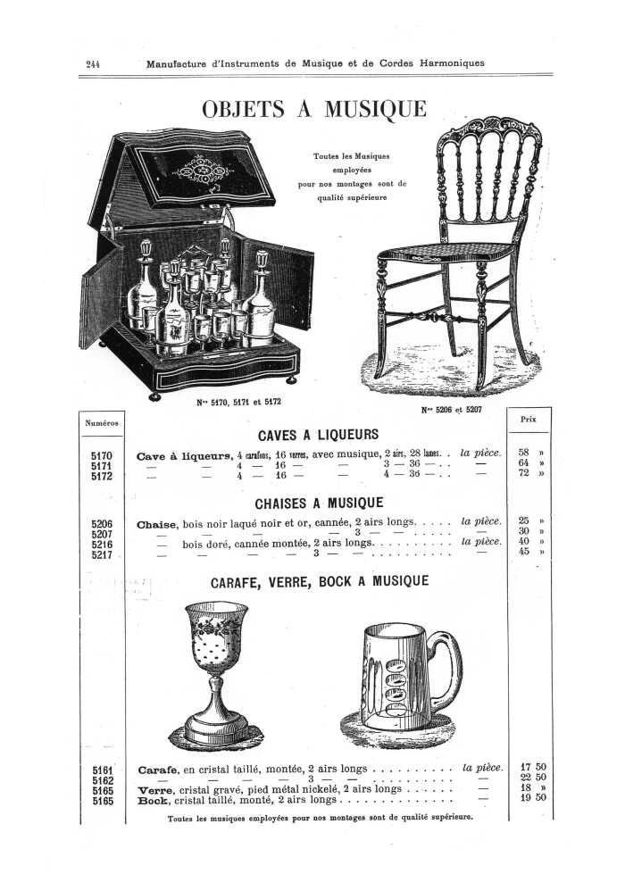 Catalogue 1901 de la maison de lutherie Jrme Thibouville-Lamy  Mirecourt.