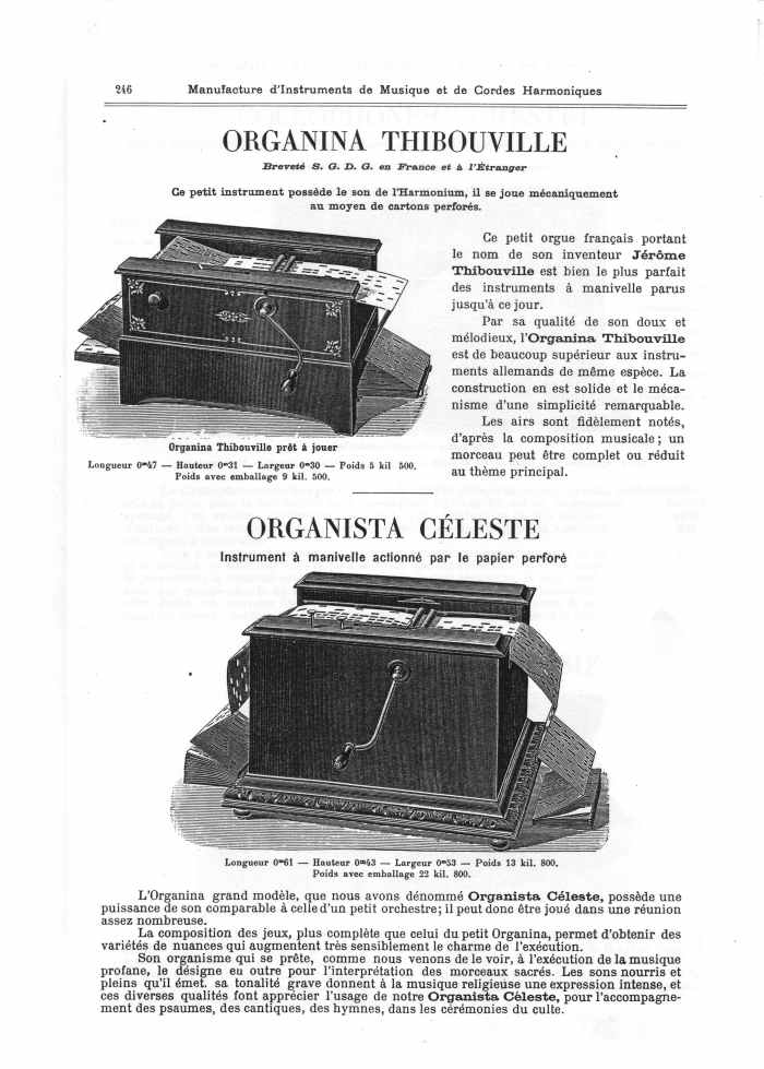 Catalogue 1901 de la maison de lutherie Jrme Thibouville-Lamy  Mirecourt.